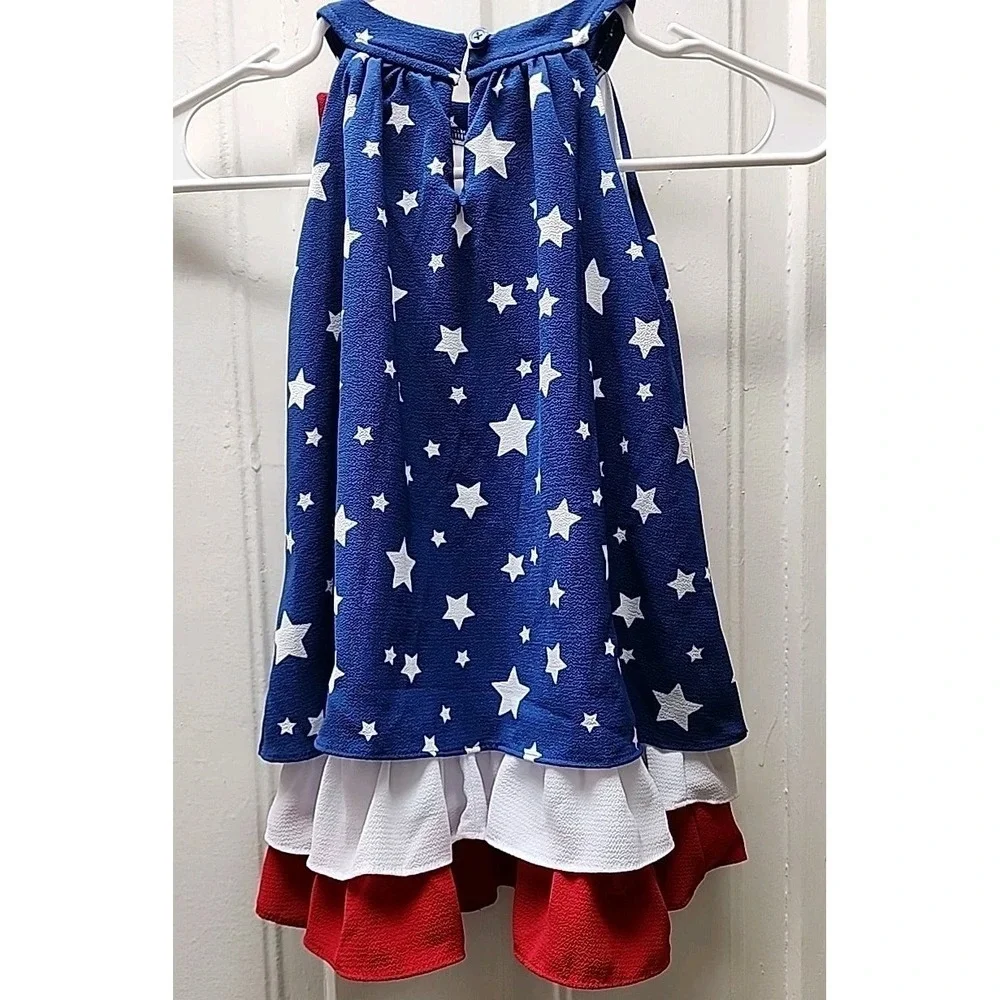 Good lad 4th of July‎ Layered Dress, Size 3T, NWT